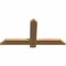 Ekena Millwork Eugene Smooth Timber Gable Bracket, Western Red Cedar, 36"W x 18"H x 1 1/2"D x 3 1/2"F, 12/12 Pitch GBW036X18X0204EUG00SWR - alternate 3